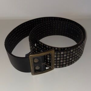 BRAVE Beltworks Studded Black Leather Belt